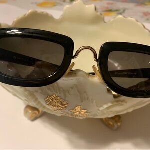 Dior Vintage‎ Black Rectangular Sunglasses